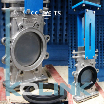 Through Blade Bi-Directional Knife Gate Valve with Replaceable Resilient Seated